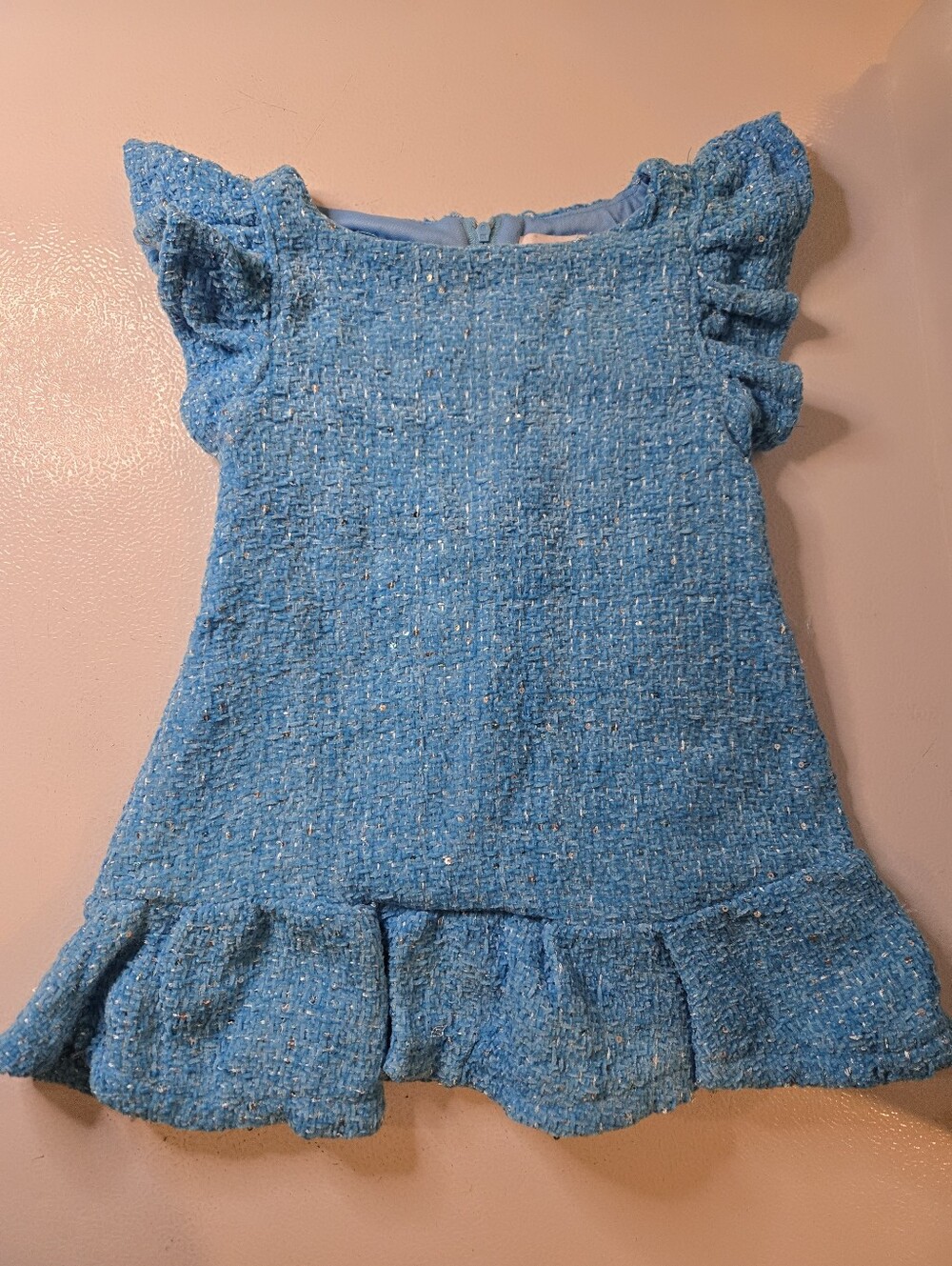 Sparkle & Shine Glittery Baby Girl Toddler Dress 2T